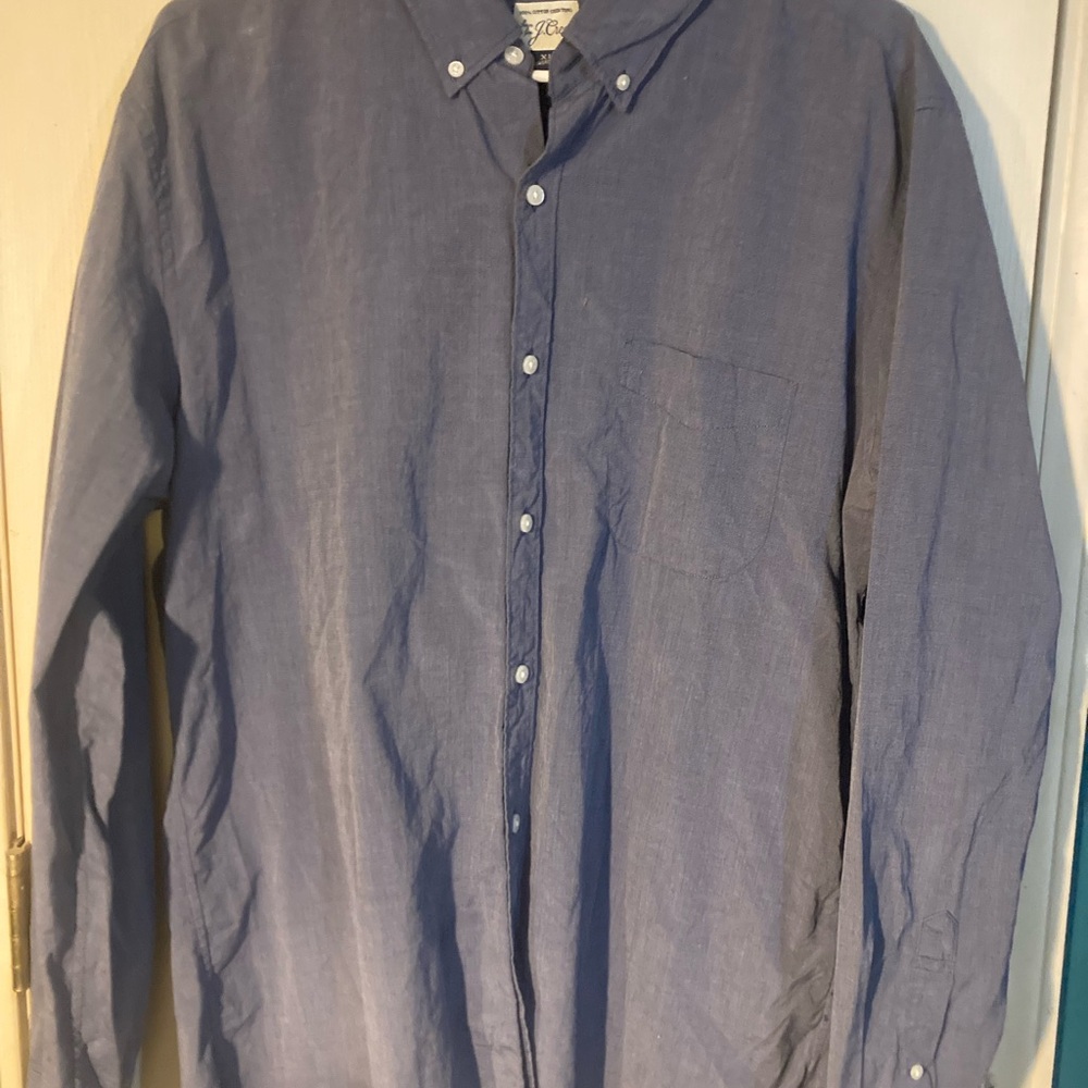 J. Crew Blue Casual Button Down Shirt